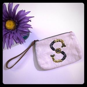 ❌DONATED❌ Bejeweled "S" Monogram Pouch